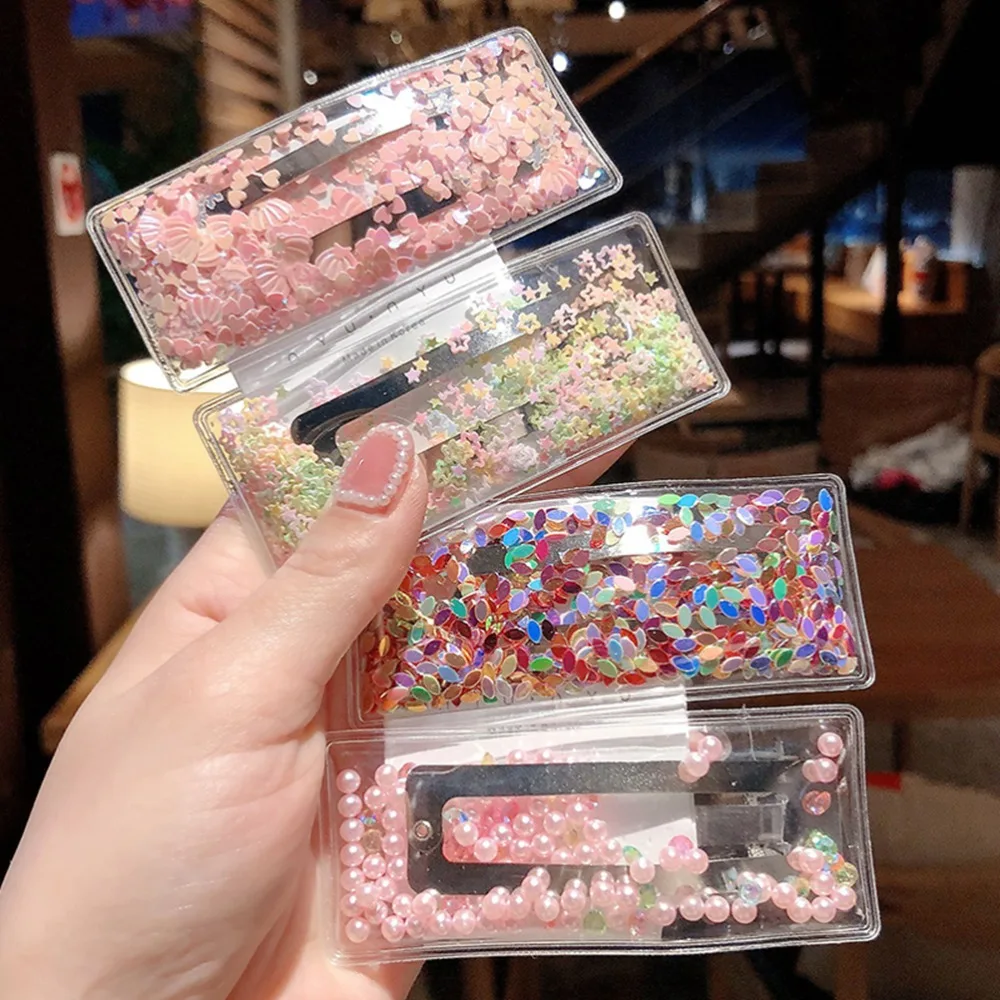 New Korea Sweet Transparent Colorful Sequin Hair Clips for Women Girls Snowflake Shell Fancy Rectangle Hairpins Hair Accessories
New Korea Sweet Transparent Colorful Sequin Hair Clips for Women Girls Snowflake Shell Fancy Rectangle Hairpins Hair Accessories
