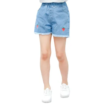 Cute Cherry Denim Shorts For Girls Short Pants Summer Big Girl Fashion Wear Children's Strawberry Costumes for Girls 4-13 Years
Cute Cherry Denim Shorts For Girls Short Pants Summer Big Girl Fashion Wear Children's Strawberry Costumes for Girls 4-13 Years