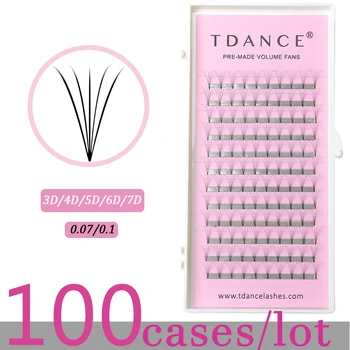 100 Trays/ Lot Eyelash Extension 0.07 0.10mm Thickness High Quality Pre Fanned 3D 4D 5D 6D 7D Pre Made For Russian Volume Lshes
100 Trays/ Lot Eyelash Extension 0.07 0.10mm Thickness High Quality Pre Fanned 3D 4D 5D 6D 7D Pre Made For Russian Volume Lshes