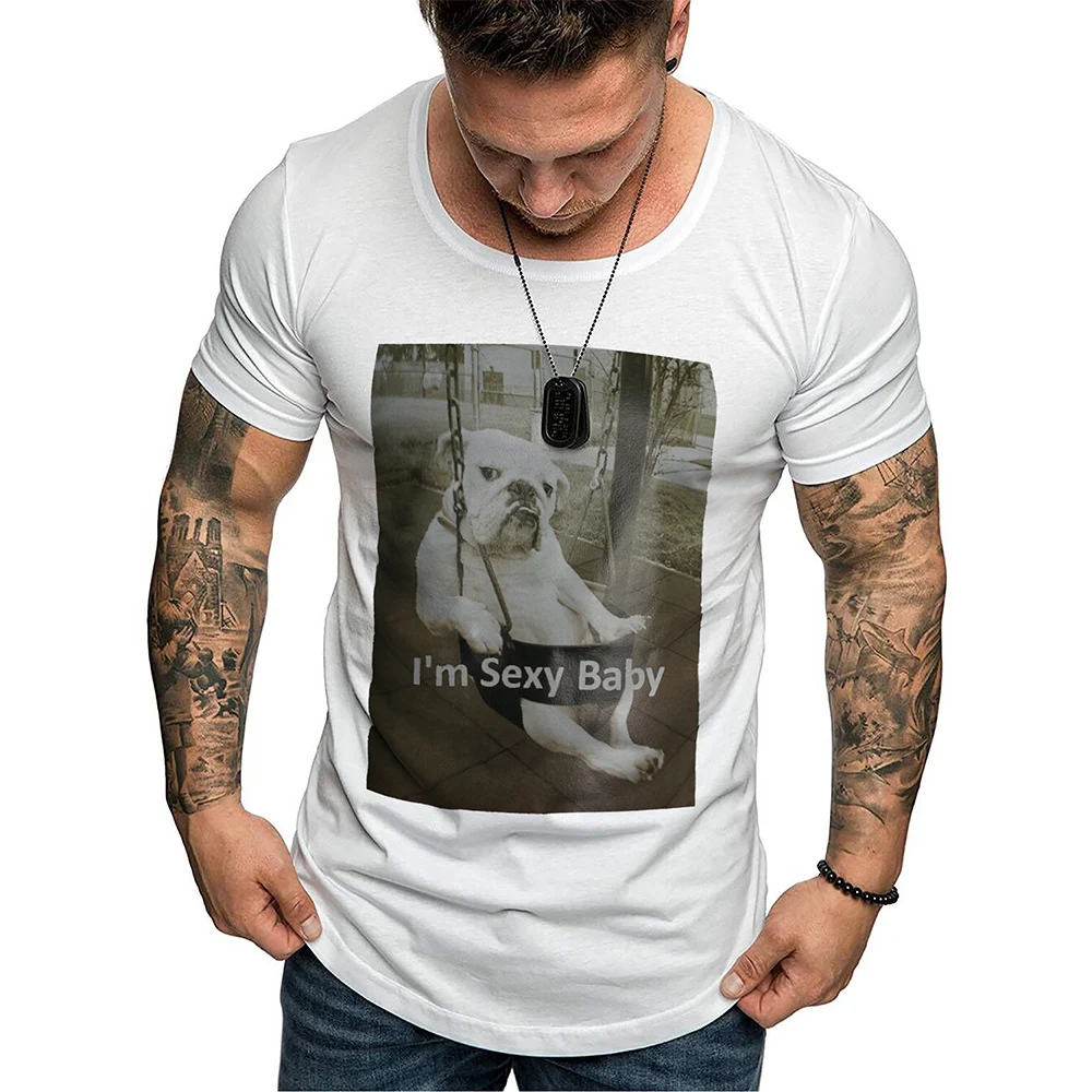 Men's t shirt Summer Men's Puppy Print T Shirt Short Sleeve Men's Tee Casual Cotton With Puppy Print Fashion Male's Top Tee D30
Men's t shirt Summer Men's Puppy Print T Shirt Short Sleeve Men's Tee Casual Cotton With Puppy Print Fashion Male's Top Tee D30
