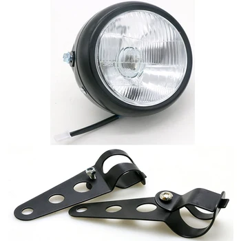 Motorcycle Refit Headlamp DC 12V Motorbike Front Headlight with Brackets Scooter Motor Retro Black Head Lamp Motor Vintage Light
Motorcycle Refit Headlamp DC 12V Motorbike Front Headlight with Brackets Scooter Motor Retro Black Head Lamp Motor Vintage Light