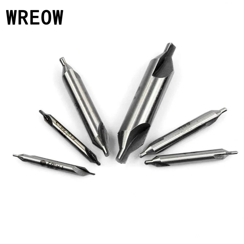 6pcs HSS Combined Center Drill Bit 60 Degree Precision Combined countersink drill bit set 1/1.5/2/2.5/3/5mm for Lathe Power Tool
6pcs HSS Combined Center Drill Bit 60 Degree Precision Combined countersink drill bit set 1/1.5/2/2.5/3/5mm for Lathe Power Tool