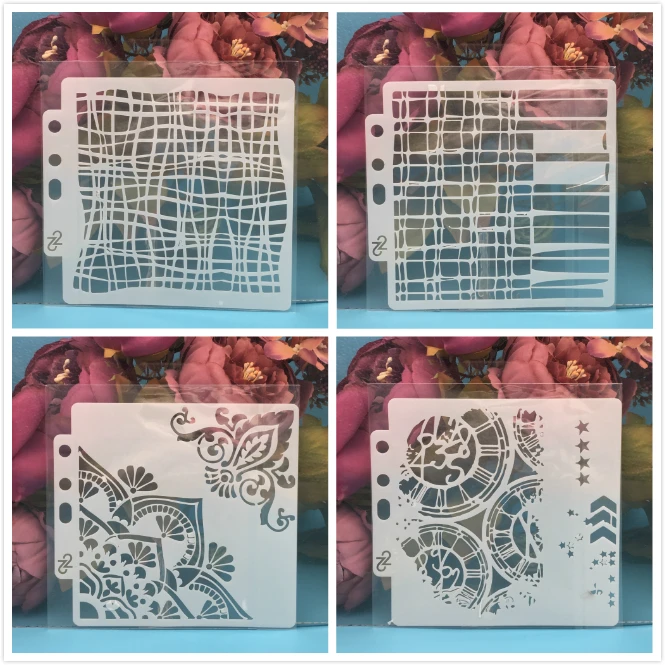 4Pcs/Lot 5Inch Line Texture Gear DIY Layering Stencils Painting Scrapbook Coloring Embossing Album Decorative Card Template
4Pcs/Lot 5Inch Line Texture Gear DIY Layering Stencils Painting Scrapbook Coloring Embossing Album Decorative Card Template