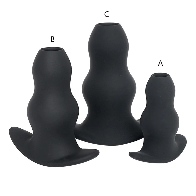 Hollow Anal Plug Butt Plug Butt Expander Anal Dilator Sex Toys for Woman Men Enema Soft Speculum Prostata Massager Masturbators