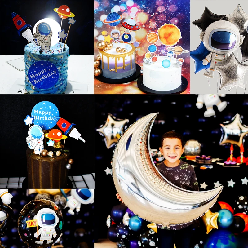 1 Sets/lot Astronaut Space Theme Party Boy Favor Cake Topper Balloons Birthday Party Decorations Kids Home Party Decor Supplies
1 Sets/lot Astronaut Space Theme Party Boy Favor Cake Topper Balloons Birthday Party Decorations Kids Home Party Decor Supplies