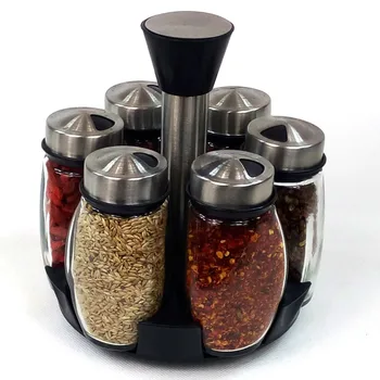 7Pcs/Set Steel Glass Cruet Condiment Spice Jars Set Salt Pepper Shakers Seasoning Sprays Rotating Stainless
7Pcs/Set Steel Glass Cruet Condiment Spice Jars Set Salt Pepper Shakers Seasoning Sprays Rotating Stainless