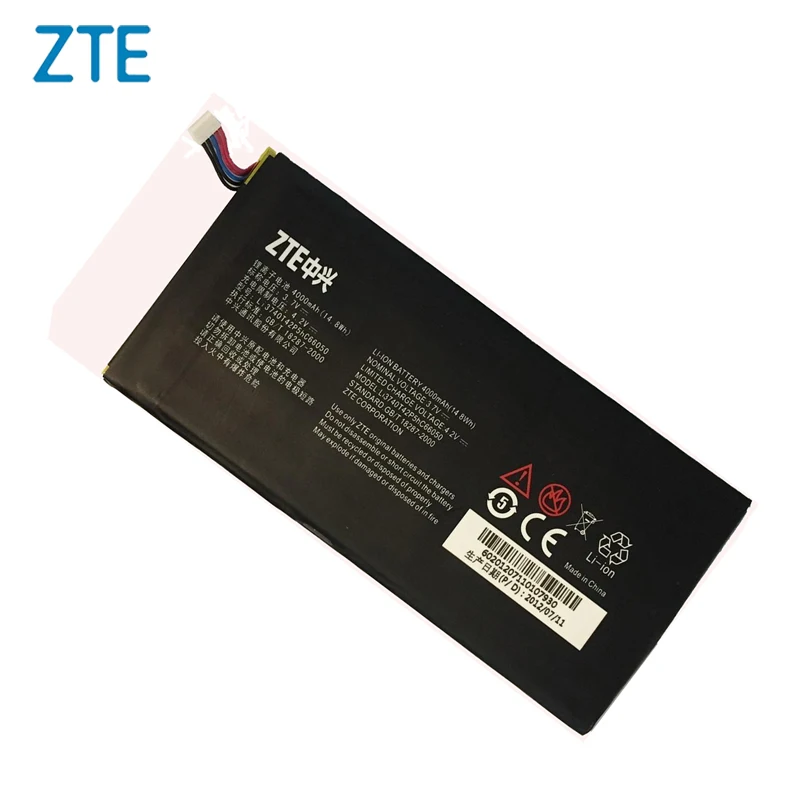 Original ZTE LI3740T42P5HC66050 phone battery For ZTE T98 V9S 4000mAh
Original ZTE LI3740T42P5HC66050 phone battery For ZTE T98 V9S 4000mAh