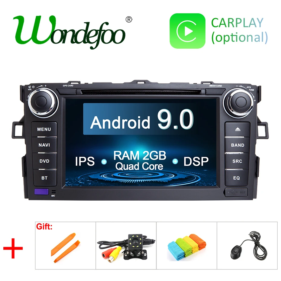 IPS screen Android 9.0 4G 64G 2 DIN DVD PLAYER For TOYOTA AURIS Altis COROLLA 2012 2013 GPS navigation stereo receiver
IPS screen Android 9.0 4G 64G 2 DIN DVD PLAYER For TOYOTA AURIS Altis COROLLA 2012 2013 GPS navigation stereo receiver