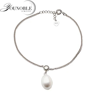 925 Sterling Silver Bracelet For Women,wedding Real Natural Freshwater Pearl Bracelet Anniversary Gift 
925 Sterling Silver Bracelet For Women,wedding Real Natural Freshwater Pearl Bracelet Anniversary Gift