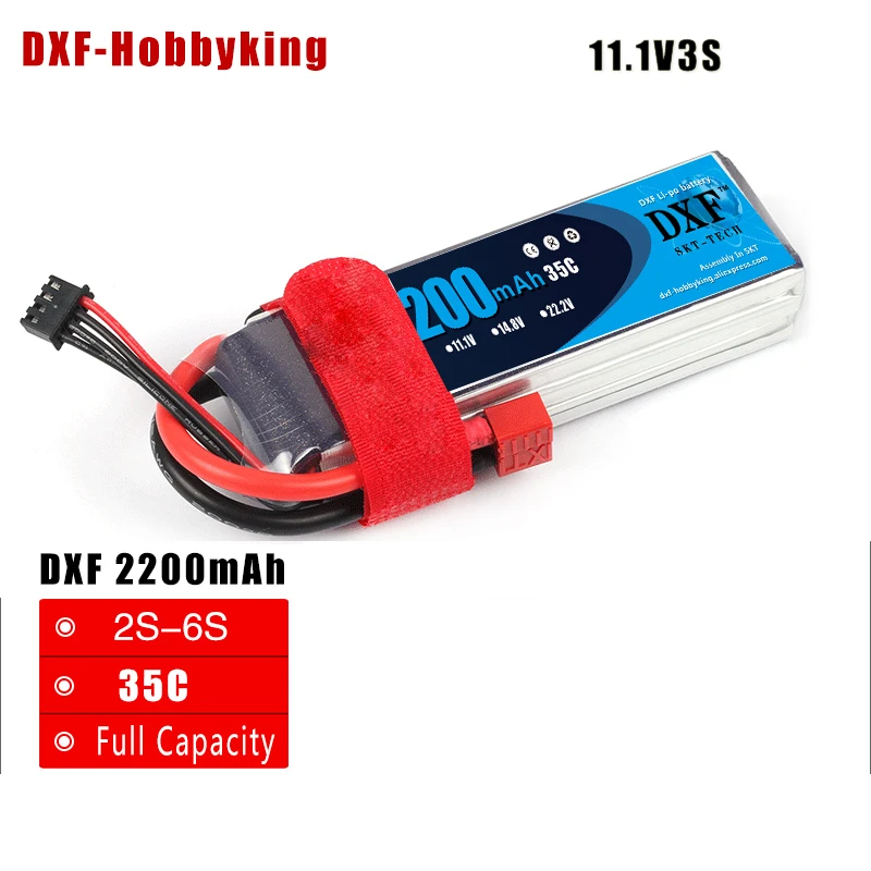 

2017 DXF lipo battery 11.1v 2200mAh 3s 30C max 60C For Trex-450 Fixed-wing RC Helicopter Car Boat quadcopter FPV Airplane