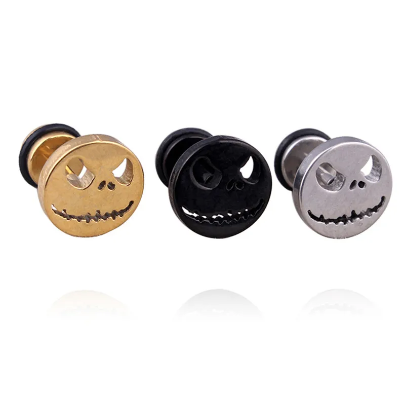 New 1Pcs Skull Ghost Face Fake Ear Stud Retro Gothic Punk Style Earrings Women Fashion Jewelry Gifts 3 Colors
New 1Pcs Skull Ghost Face Fake Ear Stud Retro Gothic Punk Style Earrings Women Fashion Jewelry Gifts 3 Colors