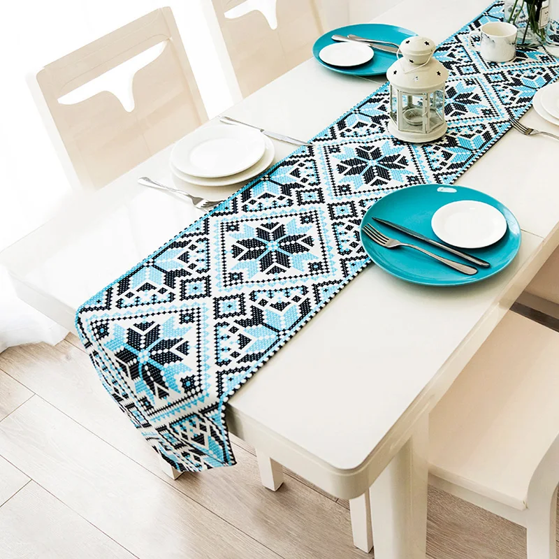 DUNXDECO Table Runner Long Table Cover Fabric Modern Simple Fresh Bohemia Geometric Blend Bedding Mat Home Decoration
DUNXDECO Table Runner Long Table Cover Fabric Modern Simple Fresh Bohemia Geometric Blend Bedding Mat Home Decoration