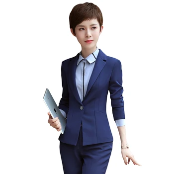 Women's Business suits OL slim work wear office ladies long sleeve blazer pant suits costumes for women with a pants plus size
Women's Business suits OL slim work wear office ladies long sleeve blazer pant suits costumes for women with a pants plus size