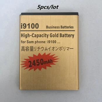5pcs/lot for Samsung i9108 Battery EB-F1A2GBU 2450mAh Replacement Rechargeable Battery for Samsung Galaxy S2 i9100 i9050 SII
5pcs/lot for Samsung i9108 Battery EB-F1A2GBU 2450mAh Replacement Rechargeable Battery for Samsung Galaxy S2 i9100 i9050 SII