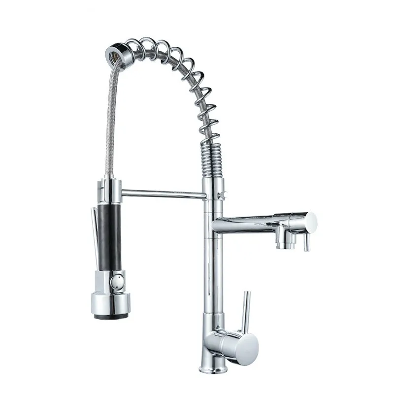 Hot and cold mixed water multi-function spring pumping kitchen faucet sink bathroom
Hot and cold mixed water multi-function spring pumping kitchen faucet sink bathroom