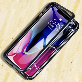 100pcs Magnetic Adsorption Bumper Metal Anti-Shock Cover For iPhone XS Max XR X 8 7 6 6S Plus Tempered Glass Back Hard Cases
100pcs Magnetic Adsorption Bumper Metal Anti-Shock Cover For iPhone XS Max XR X 8 7 6 6S Plus Tempered Glass Back Hard Cases