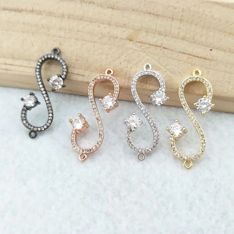 10pcs CZ zircon Micro Pave Connector,Double Bails Beads Charm,for DIY Bracelets Jewelry Finding CT324
10pcs CZ zircon Micro Pave Connector,Double Bails Beads Charm,for DIY Bracelets Jewelry Finding CT324