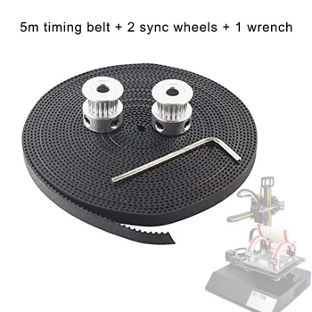5M GT2 Timing Belt with 2 16 Teeth Aluminium Timing Pulley Wrench for Creality CR-10 10S 3D Printer
5M GT2 Timing Belt with 2 16 Teeth Aluminium Timing Pulley Wrench for Creality CR-10 10S 3D Printer