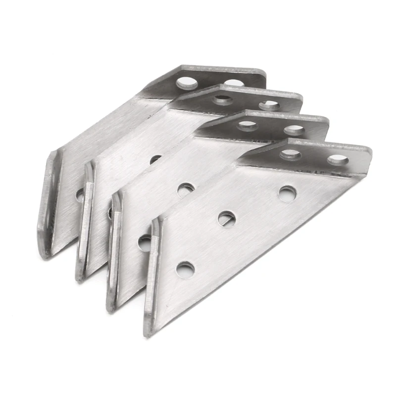 sourcing map 30 soportes de /ángulo de metal de 60 x 60 mm para esquina en forma de L soporte protector de esquina para muebles