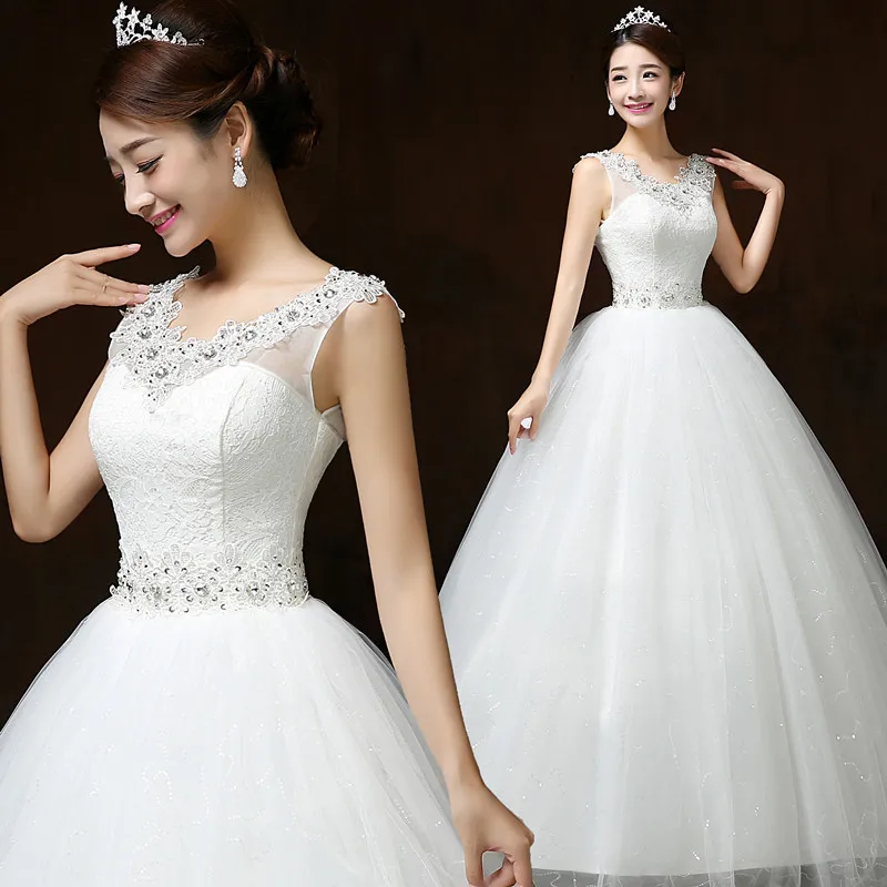 New Simple Classic Beading O Neck Sleeveless Wedding Dress Sexy Backless Applique Custom Made Wedding Gown Vestido De Noiva L
New Simple Classic Beading O Neck Sleeveless Wedding Dress Sexy Backless Applique Custom Made Wedding Gown Vestido De Noiva L