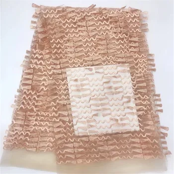 African Guipure Fabric Peach High Quality Dress Net Lace Embroidery Mesh Tulle Lace Fabric X601-3
African Guipure Fabric Peach High Quality Dress Net Lace Embroidery Mesh Tulle Lace Fabric X601-3