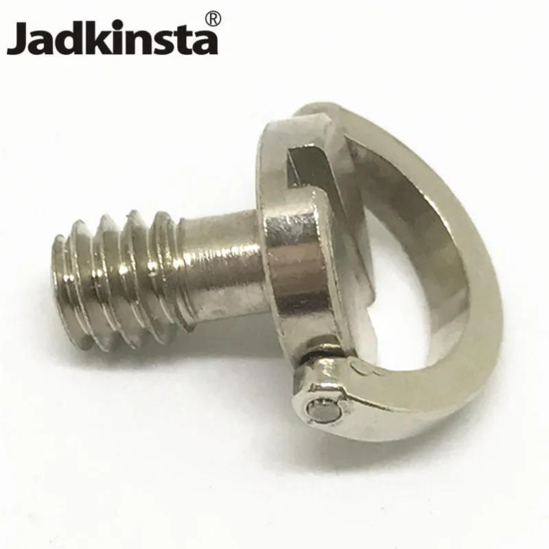 Jadkinsta Captive 1/4" Folding D Ring Hanging Camera Screw Adapter for Camera Grip or Quick Release Plate
Jadkinsta Captive 1/4" Folding D Ring Hanging Camera Screw Adapter for Camera Grip or Quick Release Plate