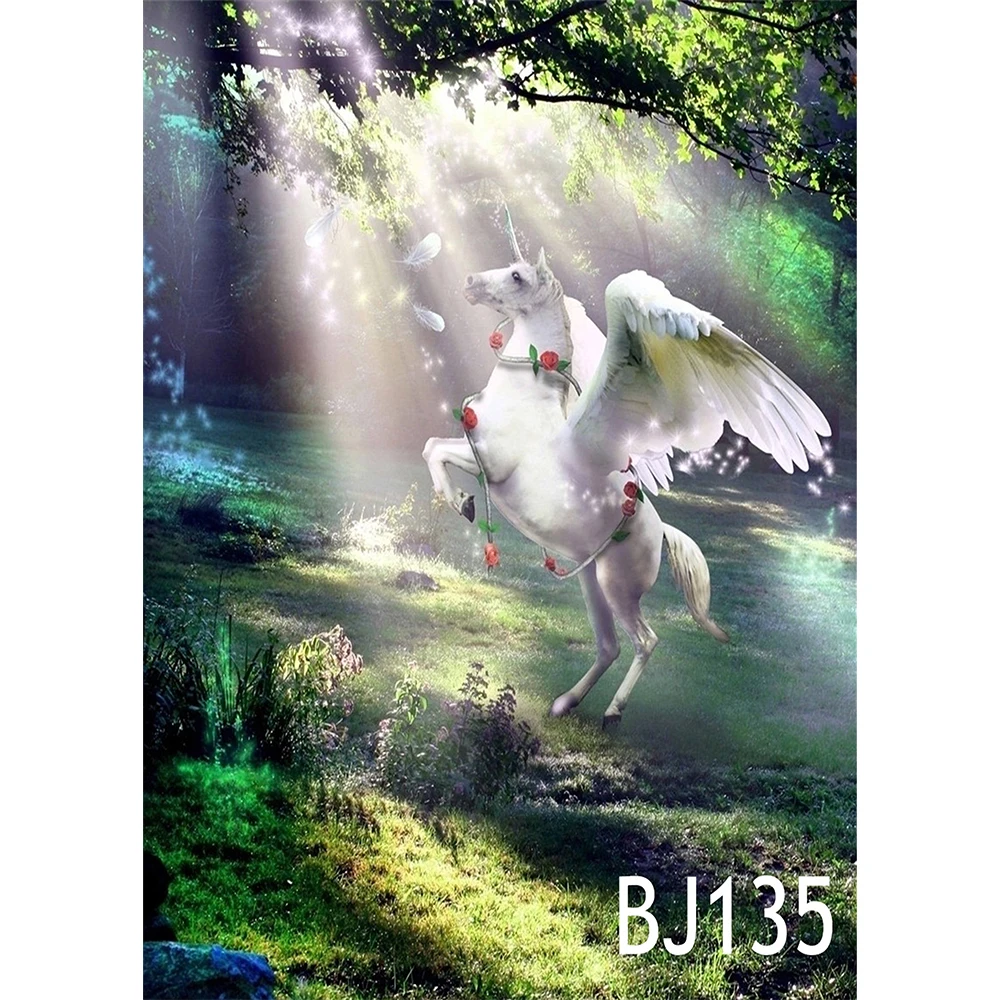 LB 5X7FT Dreamy forest unicorn Vinyl Backdrop Children dream Photography Background Studio Photo Background Props
LB 5X7FT Dreamy forest unicorn Vinyl Backdrop Children dream Photography Background Studio Photo Background Props