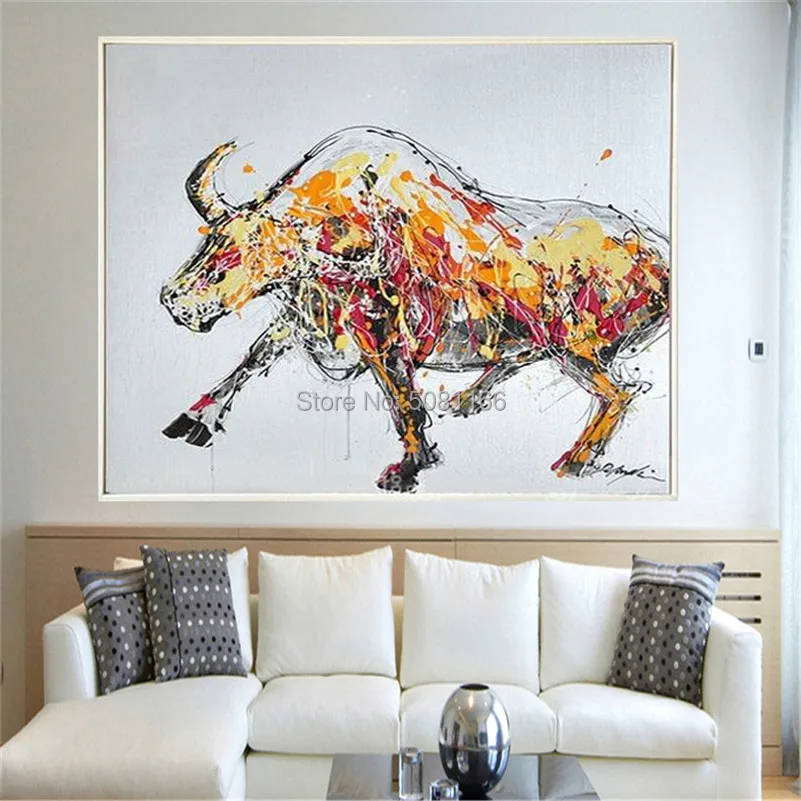 hand painted fighting bull canvas oil painting yellow strong bull wall art modern abstract oil painting pop picture office decor
hand painted fighting bull canvas oil painting yellow strong bull wall art modern abstract oil painting pop picture office decor
