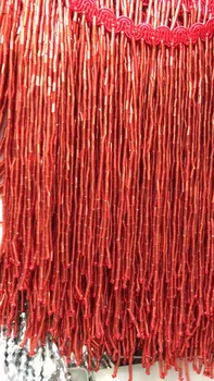 Red colour beaded Fringe Ribbon Trim Fringe Tassel Lace Trim 15cm length for Clothing Decoration 
Red colour beaded Fringe Ribbon Trim Fringe Tassel Lace Trim 15cm length for Clothing Decoration