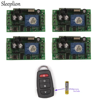 Sleeplion 12V 4CH Wireless Remote Control Switch Relay 4 Channel Relay Module 12V 433MHz/315MHz Remote Control
Sleeplion 12V 4CH Wireless Remote Control Switch Relay 4 Channel Relay Module 12V 433MHz/315MHz Remote Control