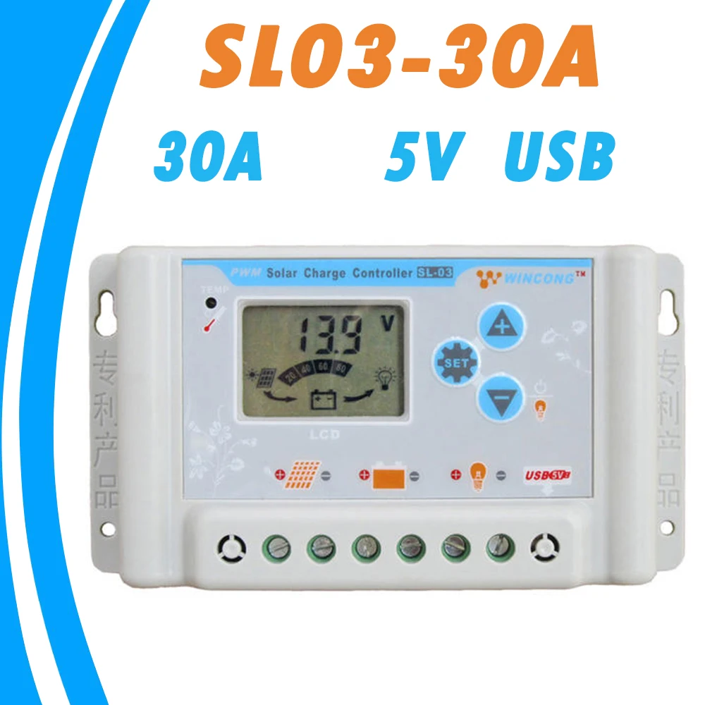 12V 24V 30A Solar Charger Controller USB 5V LCD Display Screen with Wide Temperature Range Solar Panel Regulator PWM 2019 NEW
12V 24V 30A Solar Charger Controller USB 5V LCD Display Screen with Wide Temperature Range Solar Panel Regulator PWM 2019 NEW