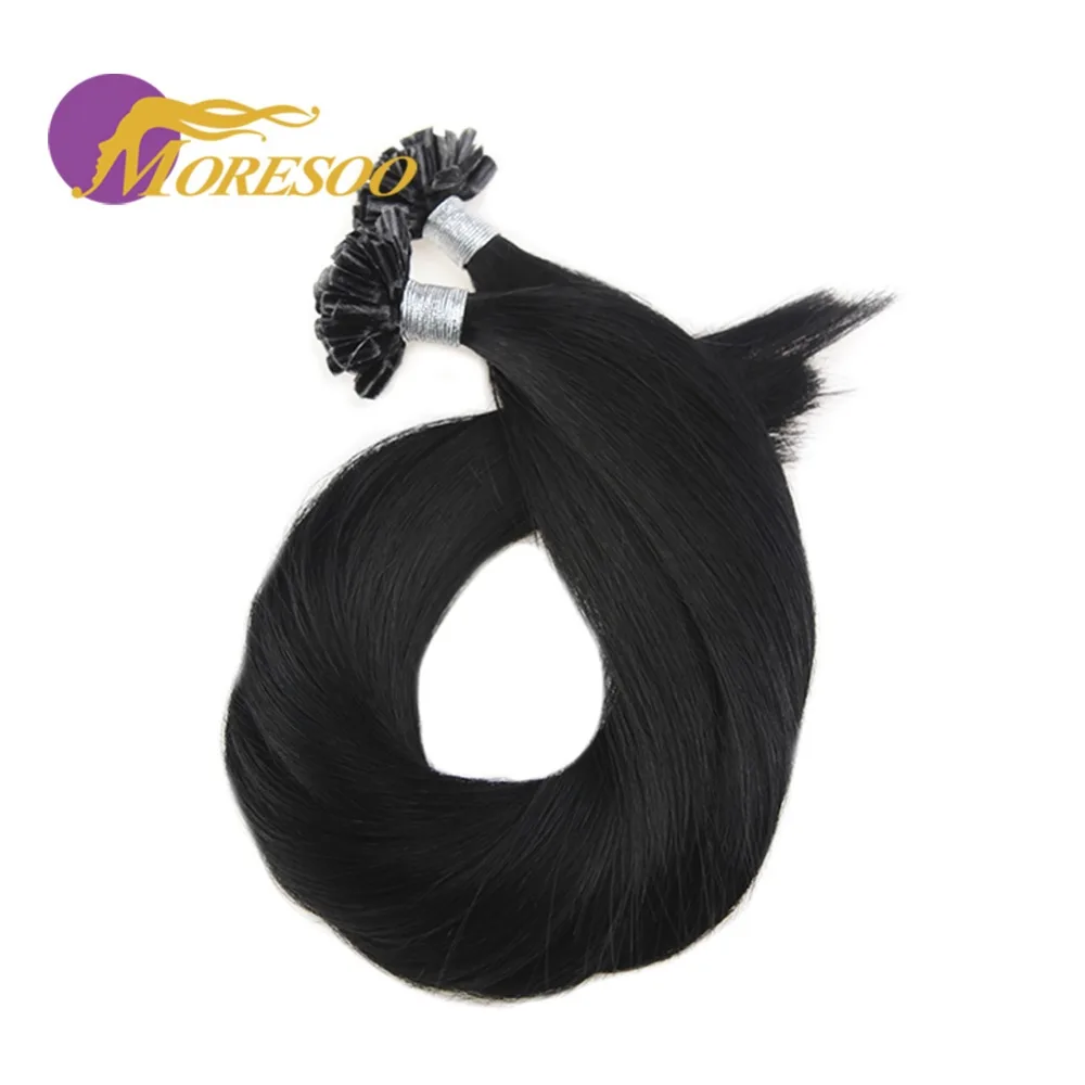 Moresoo Keratin Nail U Tip Extensions Machine Remy Pre-bonded Hot Fusions Real Human Hair Extensions 1g/s 50 Strands
Moresoo Keratin Nail U Tip Extensions Machine Remy Pre-bonded Hot Fusions Real Human Hair Extensions 1g/s 50 Strands