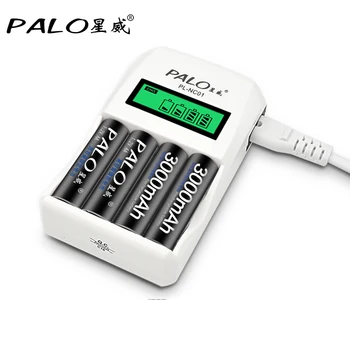 PALO Fast C907W 2000mA 4 Slots LCD Display Smart Intelligent Battery Charger for AA / AAA NiCd NiMh Rechargeable Batteries
PALO Fast C907W 2000mA 4 Slots LCD Display Smart Intelligent Battery Charger for AA / AAA NiCd NiMh Rechargeable Batteries
