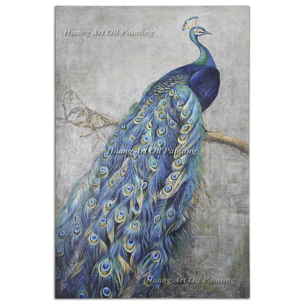 Original Hand Painted Nobl Blue Peacock Oil Painting on Canvas Paintings Hotel Decor Impression Animals Paintings Wall Painting
Original Hand Painted Nobl Blue Peacock Oil Painting on Canvas Paintings Hotel Decor Impression Animals Paintings Wall Painting