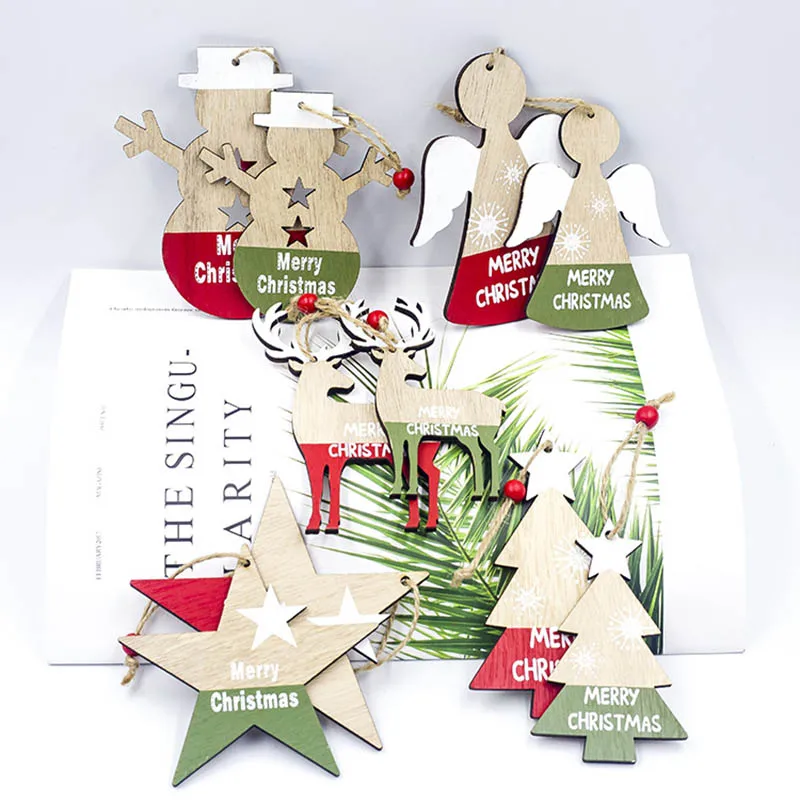 2PCS Colorful Christmas Elk Pendant Wooden Snowflakes Christmas Tree Ornaments Decorations For Home Xmas Party Decor Kids Gift
2PCS Colorful Christmas Elk Pendant Wooden Snowflakes Christmas Tree Ornaments Decorations For Home Xmas Party Decor Kids Gift