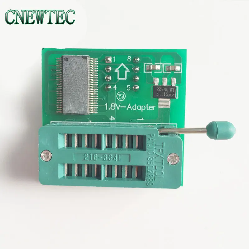 1.8V adapter for Iphone or motherboard 1.8V SPI Flash SOP8 DIP8 W25 MX25 use on programmers skypro tl866 ezp2010 ect
1.8V adapter for Iphone or motherboard 1.8V SPI Flash SOP8 DIP8 W25 MX25 use on programmers skypro tl866 ezp2010 ect