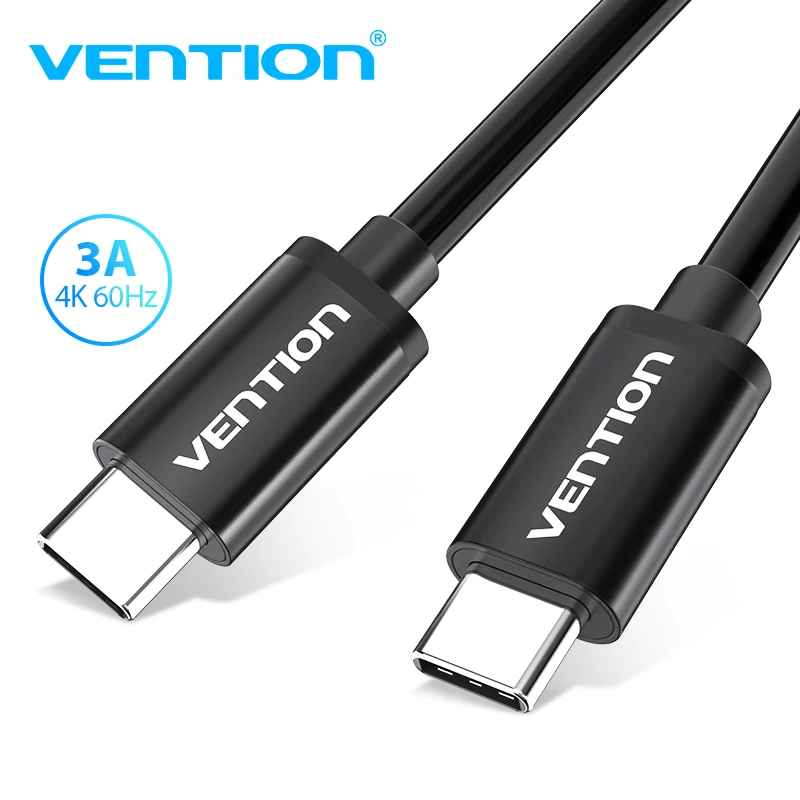 Vention New USB Type C 4K cable Male to Male PD 3A Fast charging for Samsung S9 Macbook Huawei USB 3.1 Data sync Charger cord
Vention New USB Type C 4K cable Male to Male PD 3A Fast charging for Samsung S9 Macbook Huawei USB 3.1 Data sync Charger cord