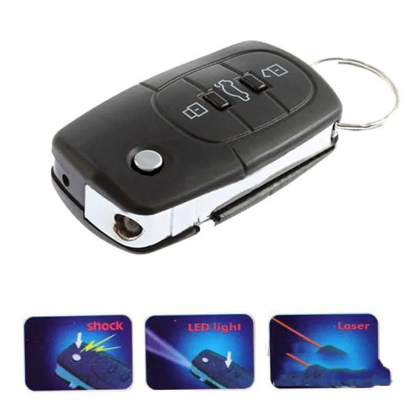 Hot Sale Baby Gags Jokes Toys Electric Shock Gag Joke Car Key Remote Control Toy Fun LED light Flashlight For Kids gift
Hot Sale Baby Gags Jokes Toys Electric Shock Gag Joke Car Key Remote Control Toy Fun LED light Flashlight For Kids gift