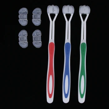 3Pcs/Set Extra Clean Full Head Soft Silicone Toothbrushes with 4 Replacement Heads for All Gums
3Pcs/Set Extra Clean Full Head Soft Silicone Toothbrushes with 4 Replacement Heads for All Gums