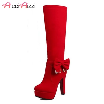 ZALAVOR Size 33-43 Ladies High Heel Boots Bowtie Platform Zipper Knee Boots Sweet Korean Long Botas Women Footwear
ZALAVOR Size 33-43 Ladies High Heel Boots Bowtie Platform Zipper Knee Boots Sweet Korean Long Botas Women Footwear