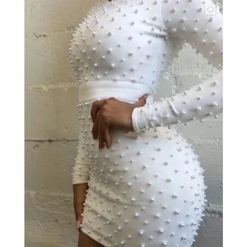 New Style Long Sleeve White Beading Bandage Dress Fashion Bodycon Women Mini Summer Beads Evening Party Dress Vestido Wholesale
New Style Long Sleeve White Beading Bandage Dress Fashion Bodycon Women Mini Summer Beads Evening Party Dress Vestido Wholesale