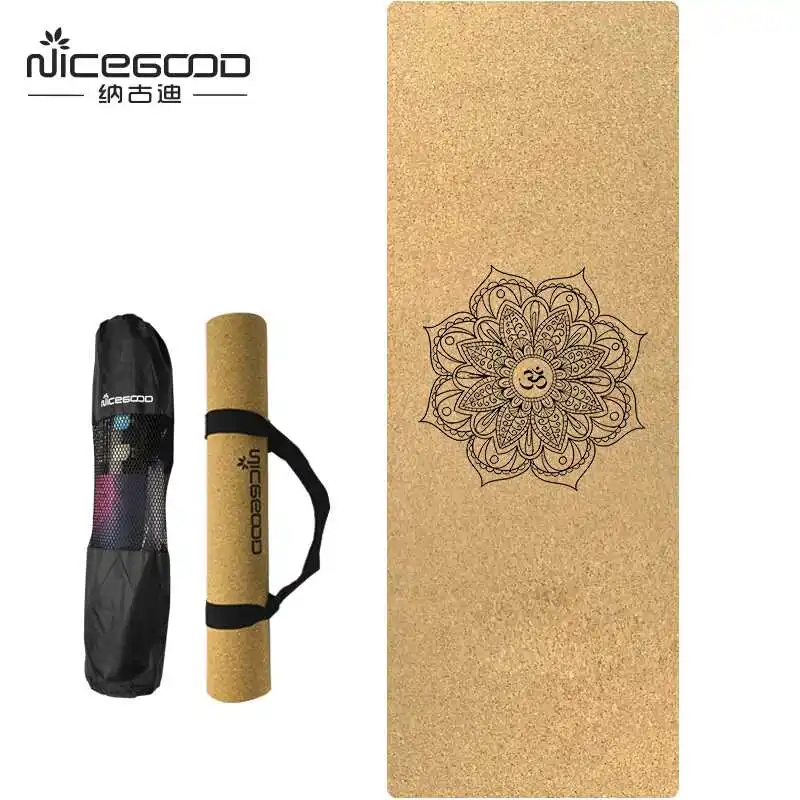 Mandala Cork Yoga Mat Natural Rubber 183cm*61cm*3mm Eco-friendly Non Slip Pilates Fitness Sports Exercise Mat With Yoga Bag
Mandala Cork Yoga Mat Natural Rubber 183cm*61cm*3mm Eco-friendly Non Slip Pilates Fitness Sports Exercise Mat With Yoga Bag