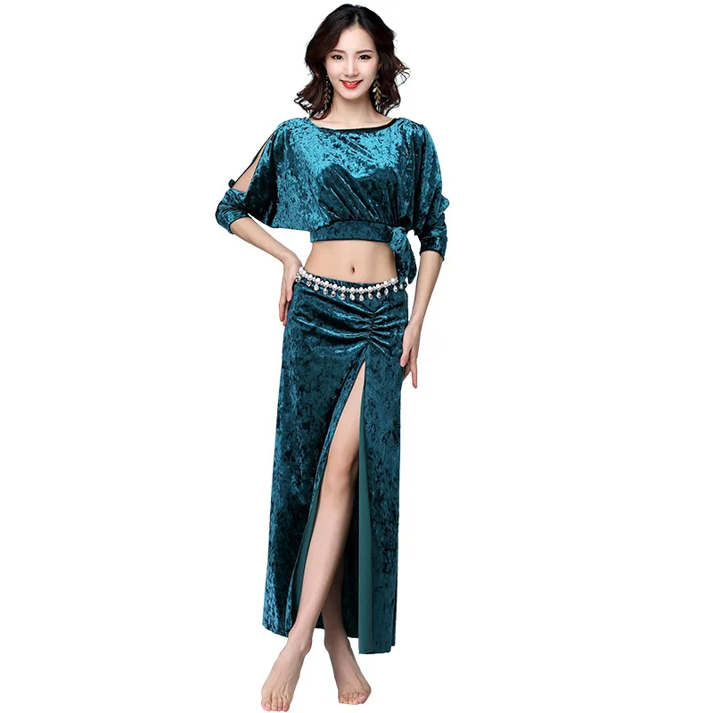 Winter Spring Women Belly Dance Class Wear Velvet Half Sleeves Classic Bellydance Costume Set Top & Skirt for Girl
Winter Spring Women Belly Dance Class Wear Velvet Half Sleeves Classic Bellydance Costume Set Top & Skirt for Girl