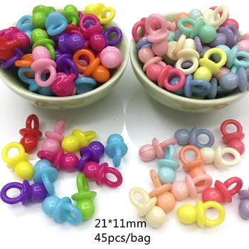 Meideheng spring color lightens baby feeding pacifier shaped DIY Necklace Pendant children popular fare well 21*11mm 45pcs/ bag
Meideheng spring color lightens baby feeding pacifier shaped DIY Necklace Pendant children popular fare well 21*11mm 45pcs/ bag