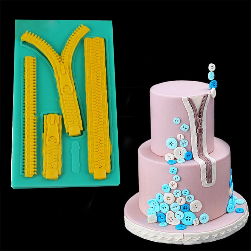 Zipper Shape Fondant Cake Silicone Mold Chocolate Candy Molds Cookies Pastry Biscuits Mould DIY Cake Decoration Baking Tools
Zipper Shape Fondant Cake Silicone Mold Chocolate Candy Molds Cookies Pastry Biscuits Mould DIY Cake Decoration Baking Tools