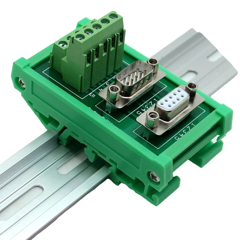 DB9 Male Female Dual Usage Socket D Sub 9 Pin Terminal Block Breakout Board Adapter DIN Rail
DB9 Male Female Dual Usage Socket D Sub 9 Pin Terminal Block Breakout Board Adapter DIN Rail