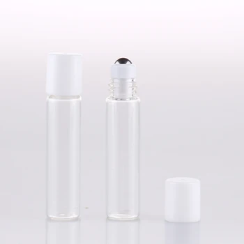 100 Pieces/Lot 5ml Containers for Cosmetics With White Plastic Cap & Mini Transparent Glass/Steel Roll on 5ml Vials
100 Pieces/Lot 5ml Containers for Cosmetics With White Plastic Cap & Mini Transparent Glass/Steel Roll on 5ml Vials