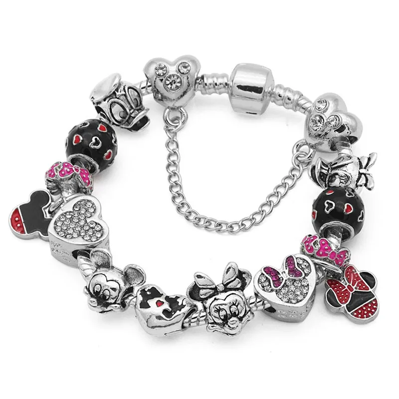 Newest Fashion Brand Cartoon Donald Duck&Mickey Beads Bracelet Boho Statement Bangle & Bracelet for Pandora Women Jewelry
Newest Fashion Brand Cartoon Donald Duck&Mickey Beads Bracelet Boho Statement Bangle & Bracelet for Pandora Women Jewelry