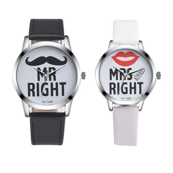 Fashion Beard Lips Pattern Couple Quartz Wristwatches Simple Casual Leather Strap Watches Lover's Students Women Clocks Relogio
Fashion Beard Lips Pattern Couple Quartz Wristwatches Simple Casual Leather Strap Watches Lover's Students Women Clocks Relogio