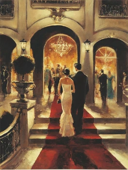 Beautiful prints art of Grand ball picture a pair of lovers Walking on red carpet new house wall decor art
Beautiful prints art of Grand ball picture a pair of lovers Walking on red carpet new house wall decor art